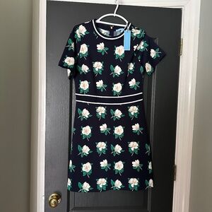 NWT Super Sweet Magnolia Print Draper James Ponte Dress | Size M
